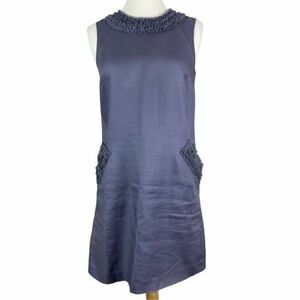 Ann Taylor Loft Dress Size 2 Solid Grey